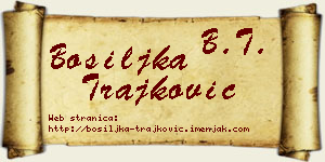 Bosiljka Trajković vizit kartica